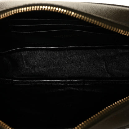 Saint Laurent Grain De Poudre Matelasse Monogram Mini Lou Camera Bag Seaweed 4 of 7