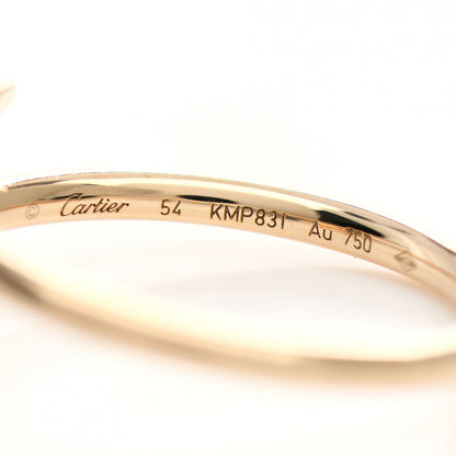 Cartier 18K Yellow Gold Small Juste Un Clou Ring 54 7 4 of 5