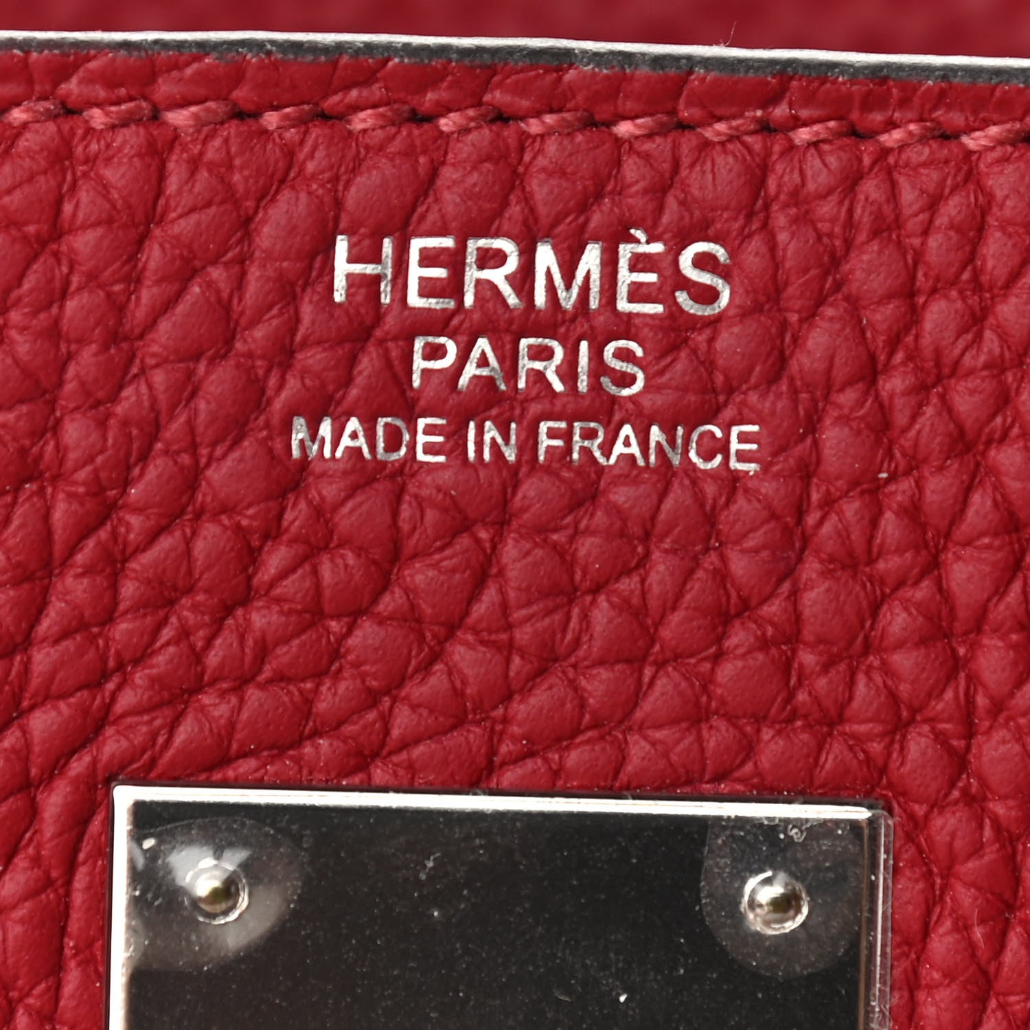 Hermes Taurillon Clemence Birkin 30 Rouge Grenat 6 of 10