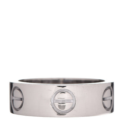 Cartier 18K White Gold 5.5mm LOVE Ring 47 4 1 of 4