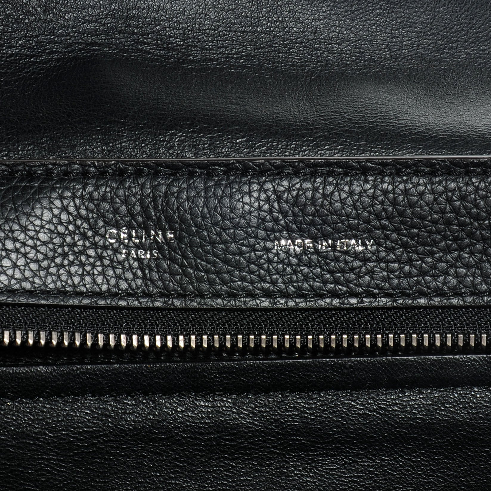 Celine Calfskin and Suede Large Trapeze Black 6 of 9