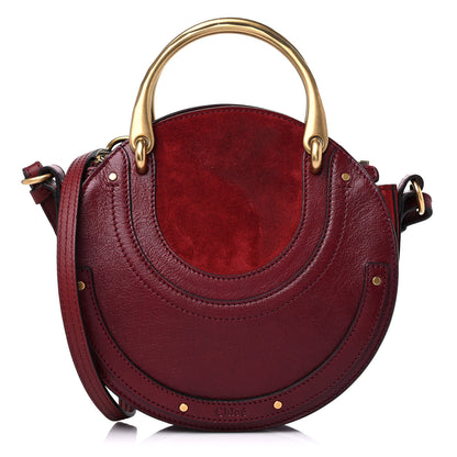Chloe Calfskin Suede Small Pixie Bag Sienna Red 1 of 10