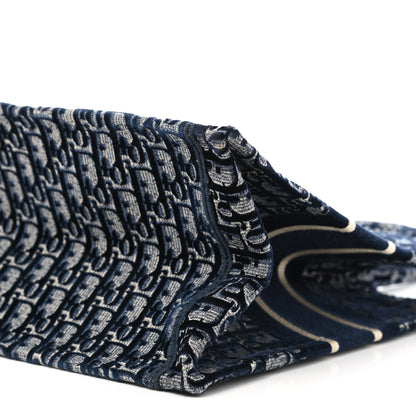 Christian Dior Oblique Velvet Medium Book Tote Blue Multicolor 10 of 10