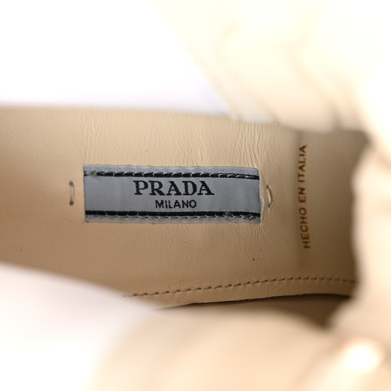 Prada Buffalo Neoprene Lace Up Chelsea 110mm Ankle Boots 39.5 Talco 7 of 9