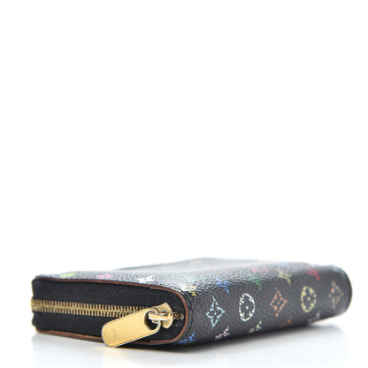 Louis Vuitton Monogram Multicolor Zippy Coin Purse Black Violet 4 of 9