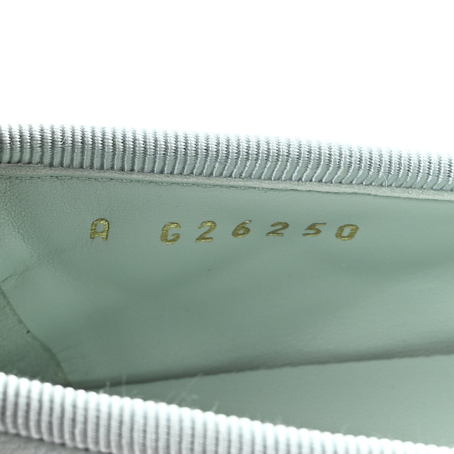 Lambskin Quilted CC Cap Toe Ballerina Flats 38.5 Light Blue