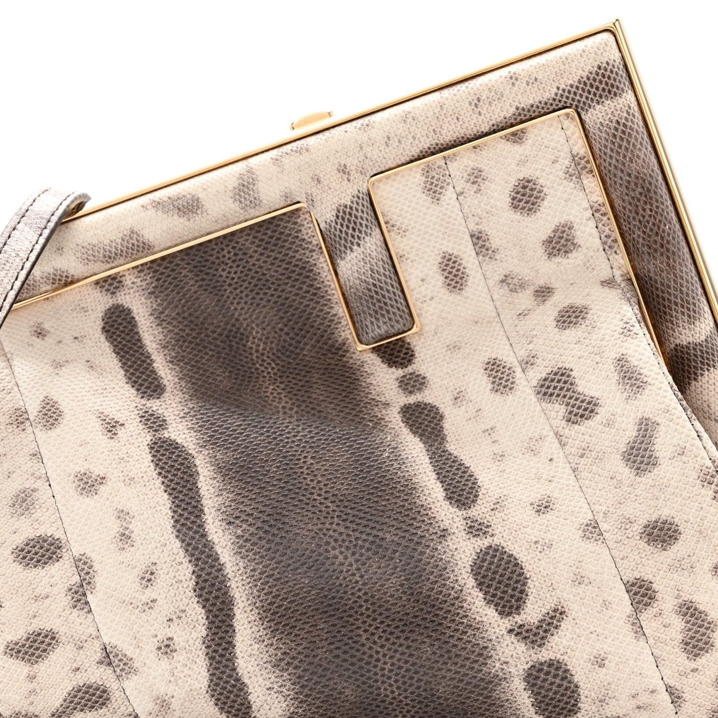 Snakeskin Small Fendi First Beige
