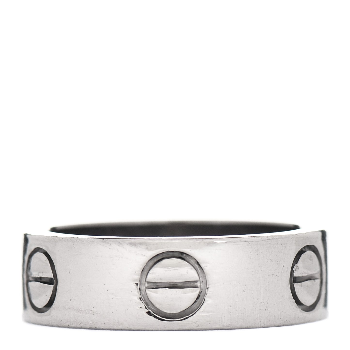18K White Gold 5.5mm LOVE Ring 49 4.75