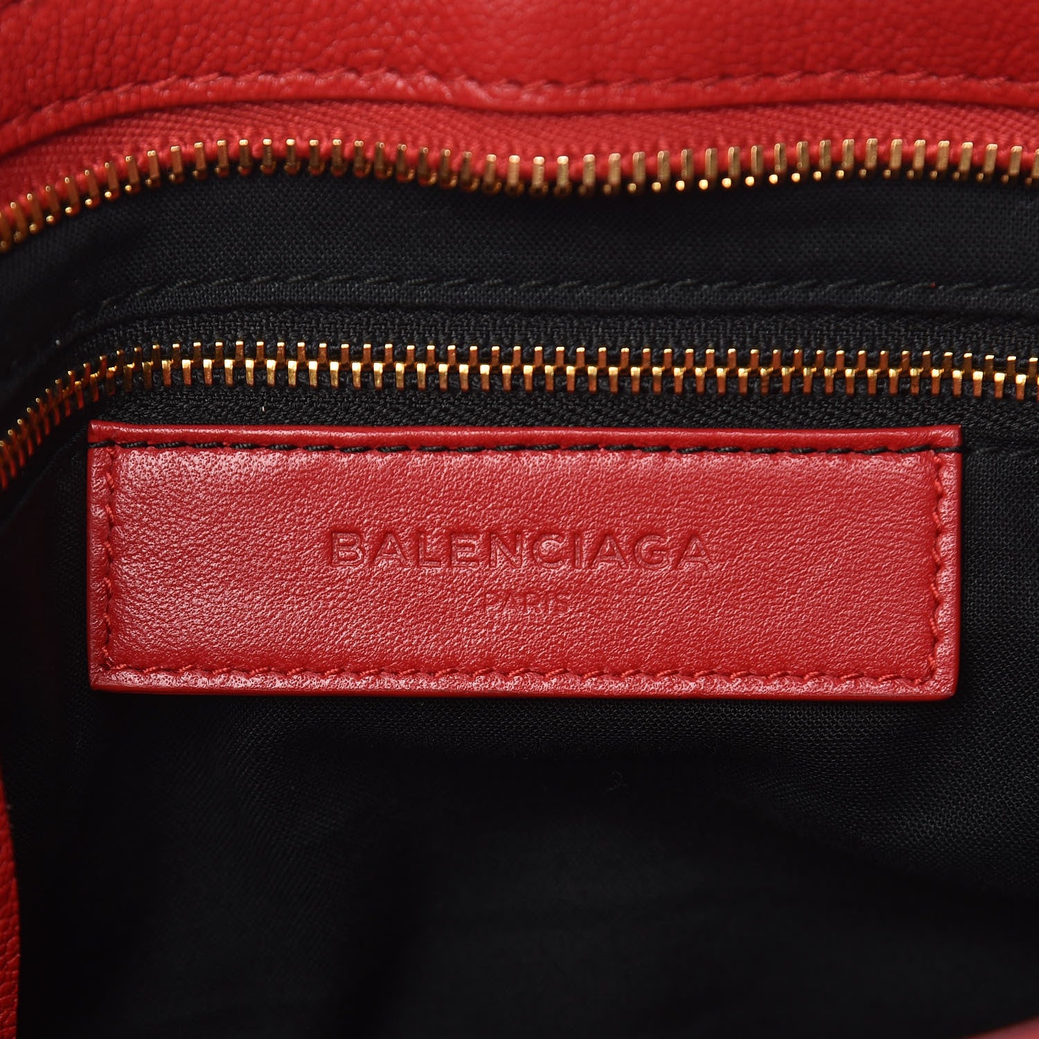 Balenciaga Chevre Gold Metallic Edge Hardware City Rouge Grenade 9 of 12