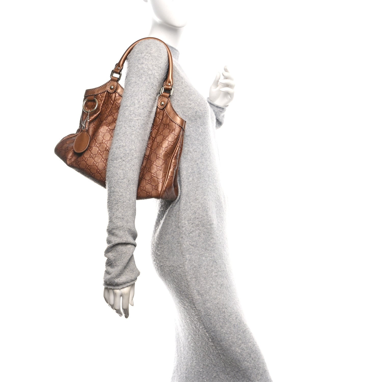 Gucci Guccissima Medium Sukey Tote Brown 2 of 12