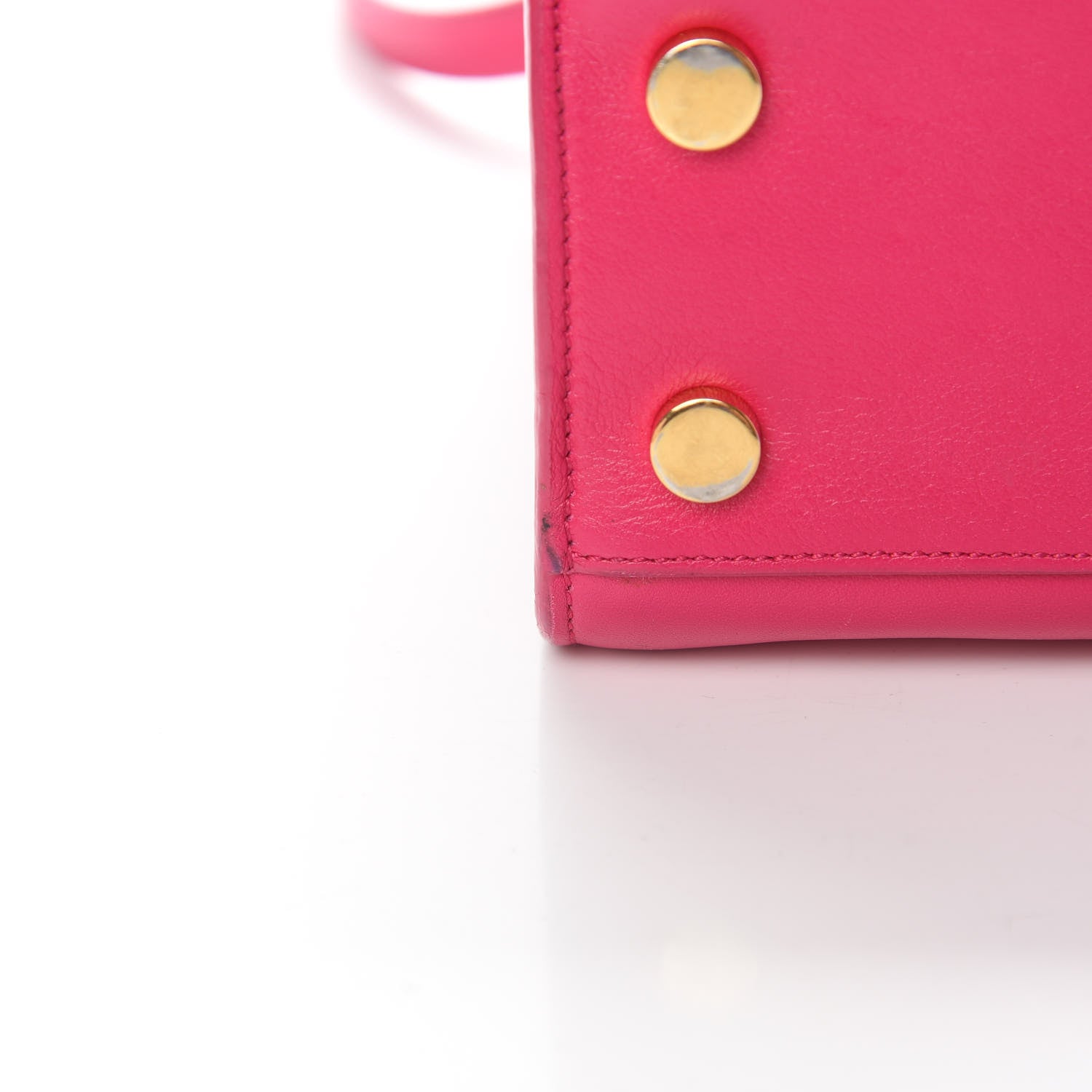 Saint Laurent Calfskin Nano Sac De Jour Bubblegum 14 of 21