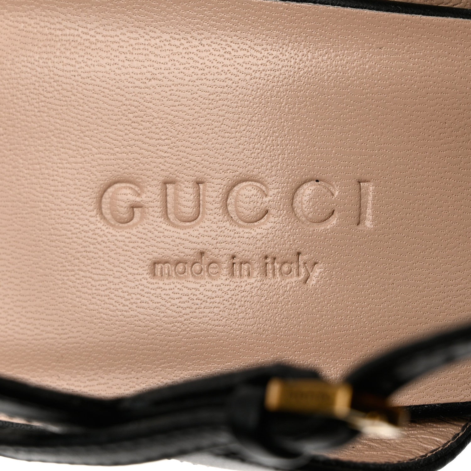 Gucci Lifford Calfskin GG Marmont Ankle Wrap 75mm Sandals 37 Black 5 of 9