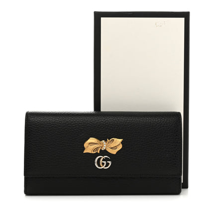 Gucci Calfskin Garden Continental Wallet Black 9 of 9