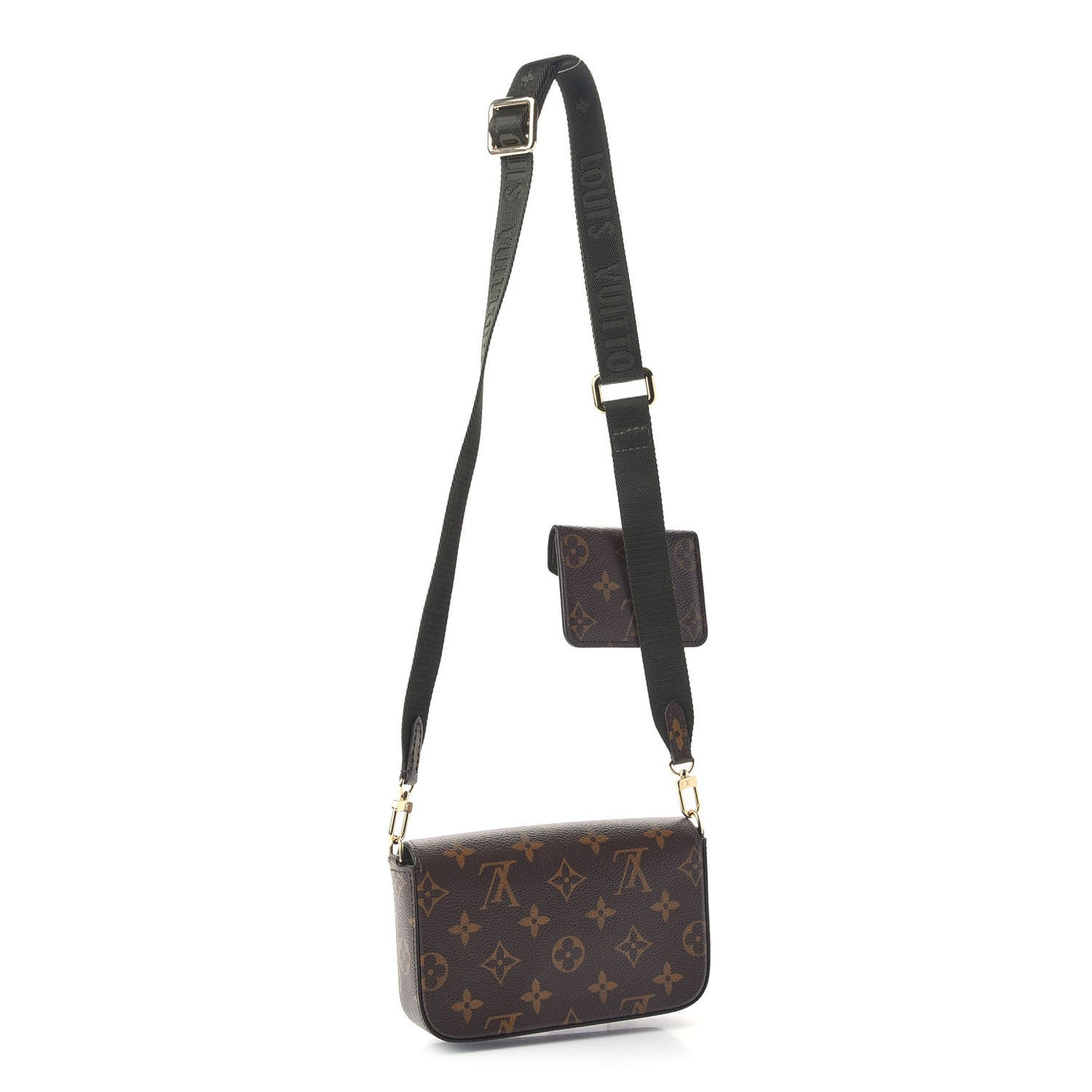 Monogram Felicie Strap & Go Kaki