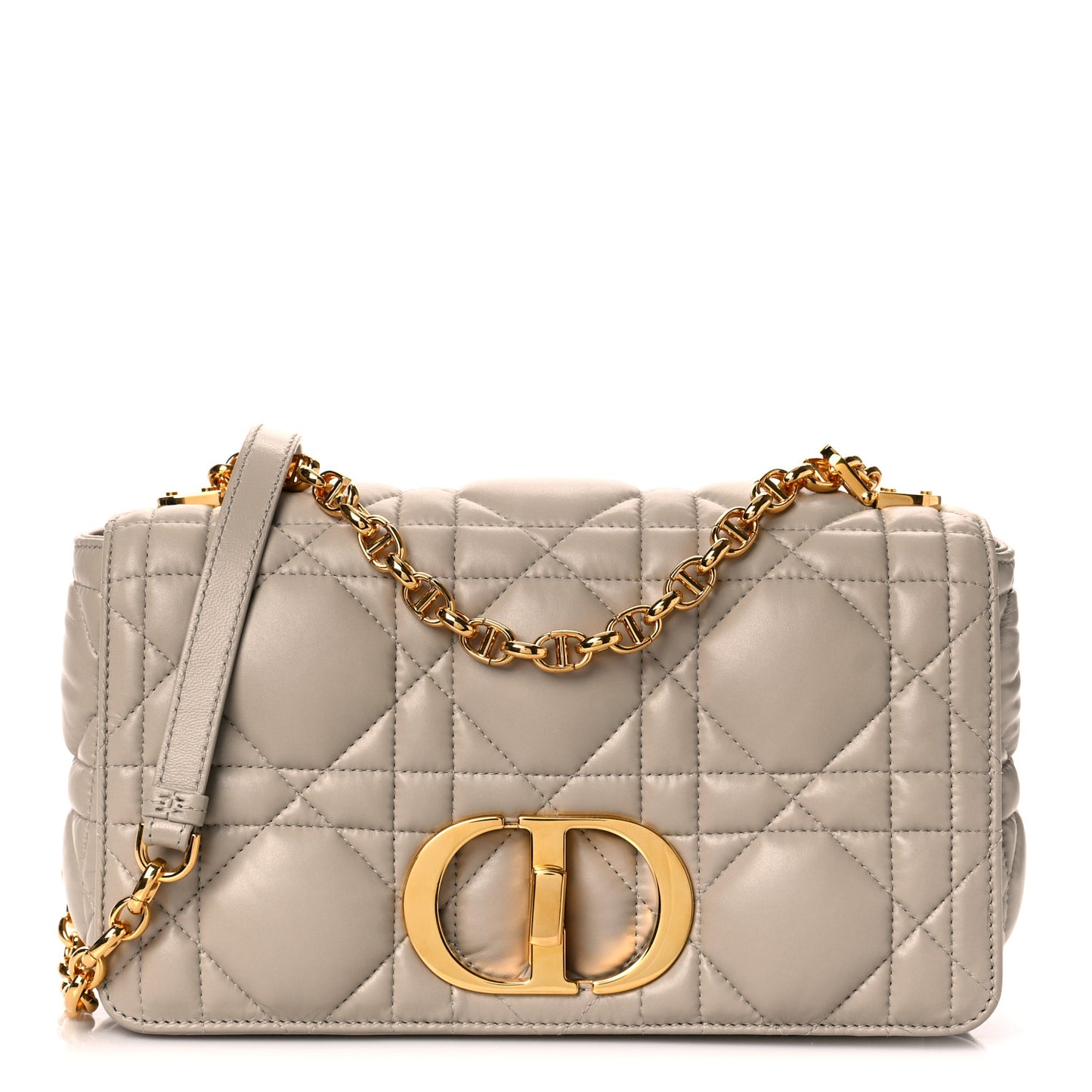 Calfskin Macrocannage Medium Caro Bag Sand