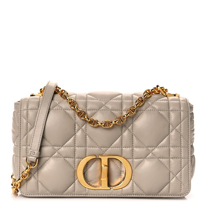 Christian Dior Calfskin Macrocannage Medium Caro Bag Sand 1 of 8