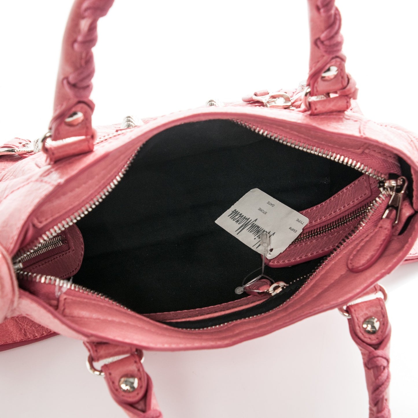 Agneau Giant 12 Silver Hardware Mini City Rose Bombon Raspberry
