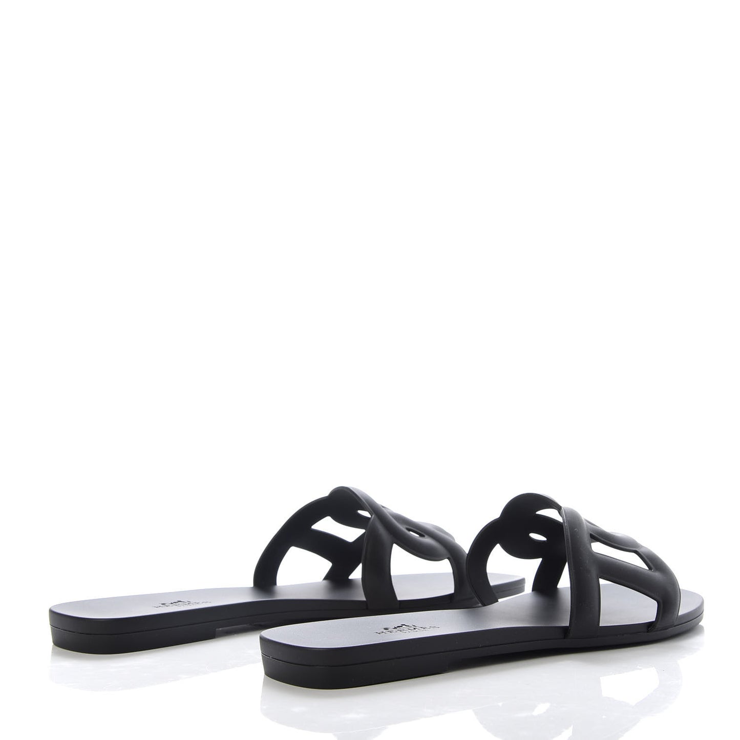 Rubber Aloha Sandals 37 Black