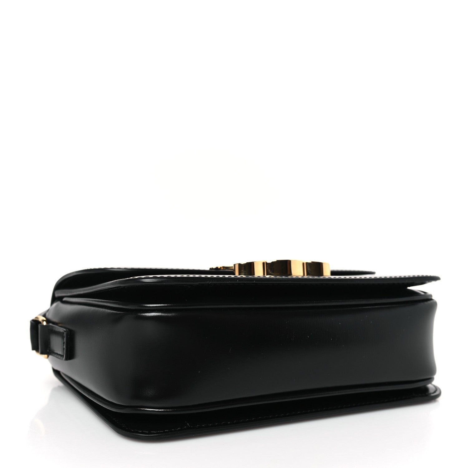 Celine Shiny Calfskin Teen Triomphe Black 4 of 10