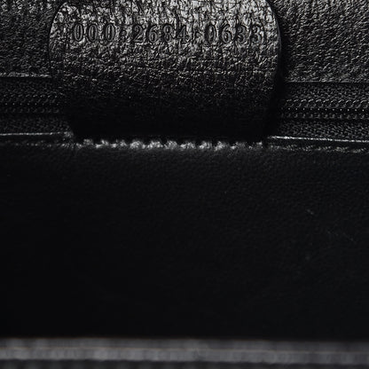 Gucci Calfskin Bamboo Top Handle Bag Black 7 of 13