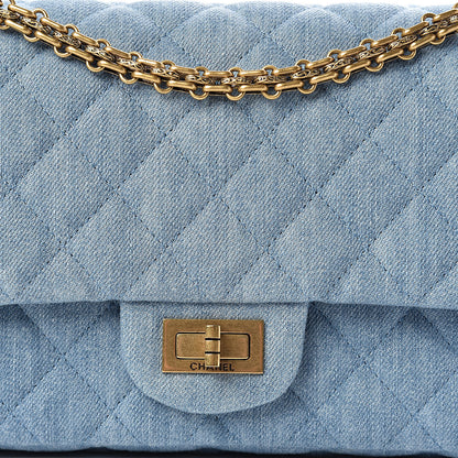 Chanel Denim Quilted 2.55 Reissue 225 Flap Light Blue 10 of 10