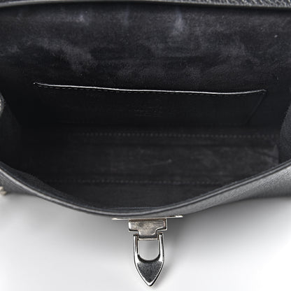 Valentino Garavani Pebbled Calfskin Medium Rockstud Flip Lock Crossbody Bag Black 5 of 14