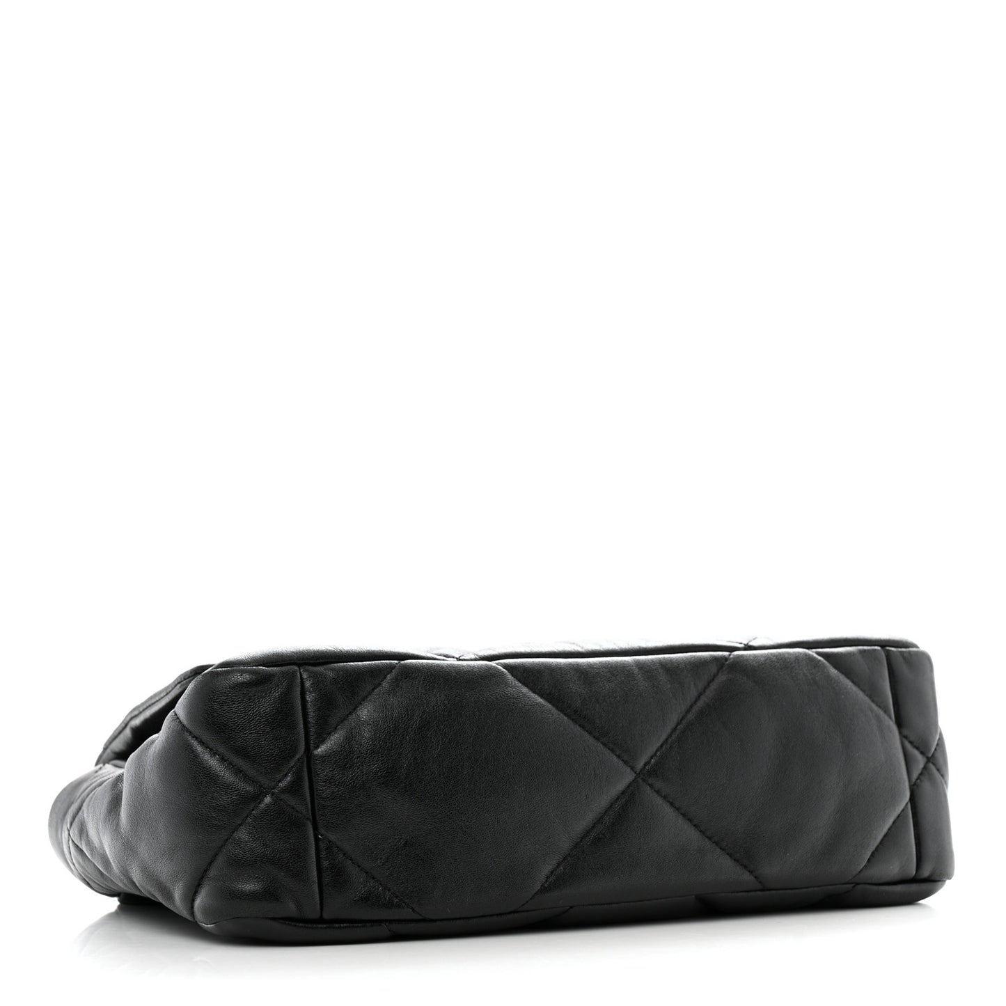 Lambskin Quilted Medium Chanel 19 Flap Black