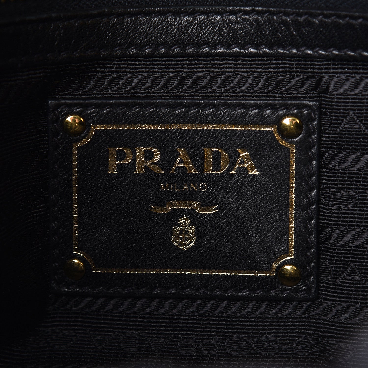 Prada Nappa Antique Bow Clutch Black 6 of 9