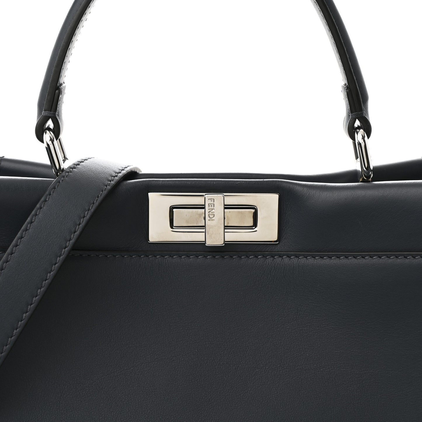 Vitello Seta Shiny Nappa Elaphe Medium Peekaboo Iconic Satchel Notturno Natural