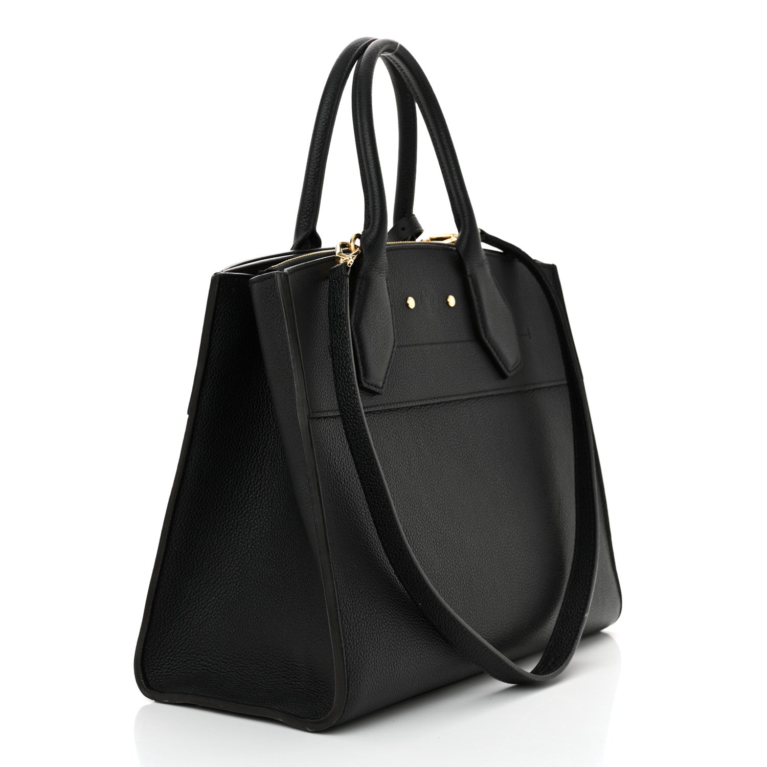 Louis Vuitton Taurillon City Steamer MM Black 3 of 14