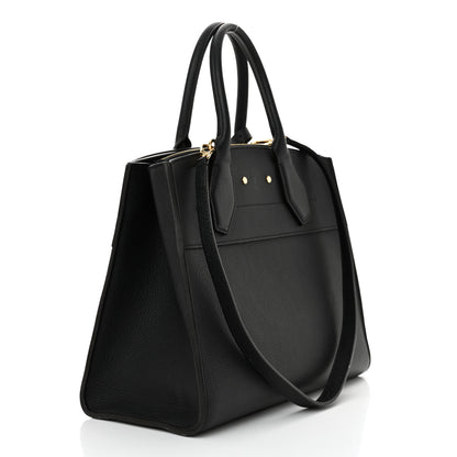 Louis Vuitton Taurillon City Steamer MM Black 3 of 14