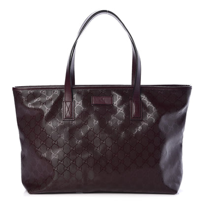 Gucci Imprime Monogram Medium Zippered Tote Bordeaux 1 of 11