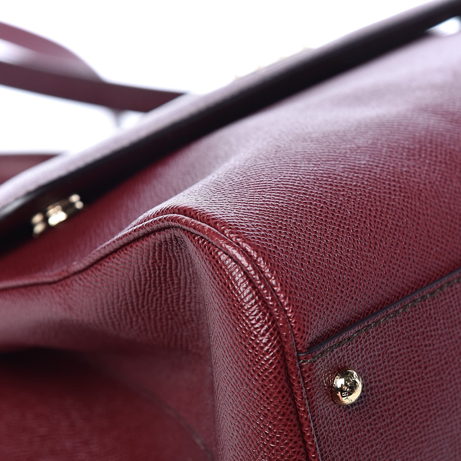 Dolce & Gabbana Dauphine Large Miss Sicily Satchel Burgundy 10 of 13