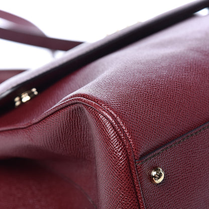 Dolce & Gabbana Dauphine Large Miss Sicily Satchel Burgundy 10 of 13