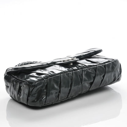 Chanel Glazed Calfskin Medium Twisted Flap Dark Grey 4 of 7
