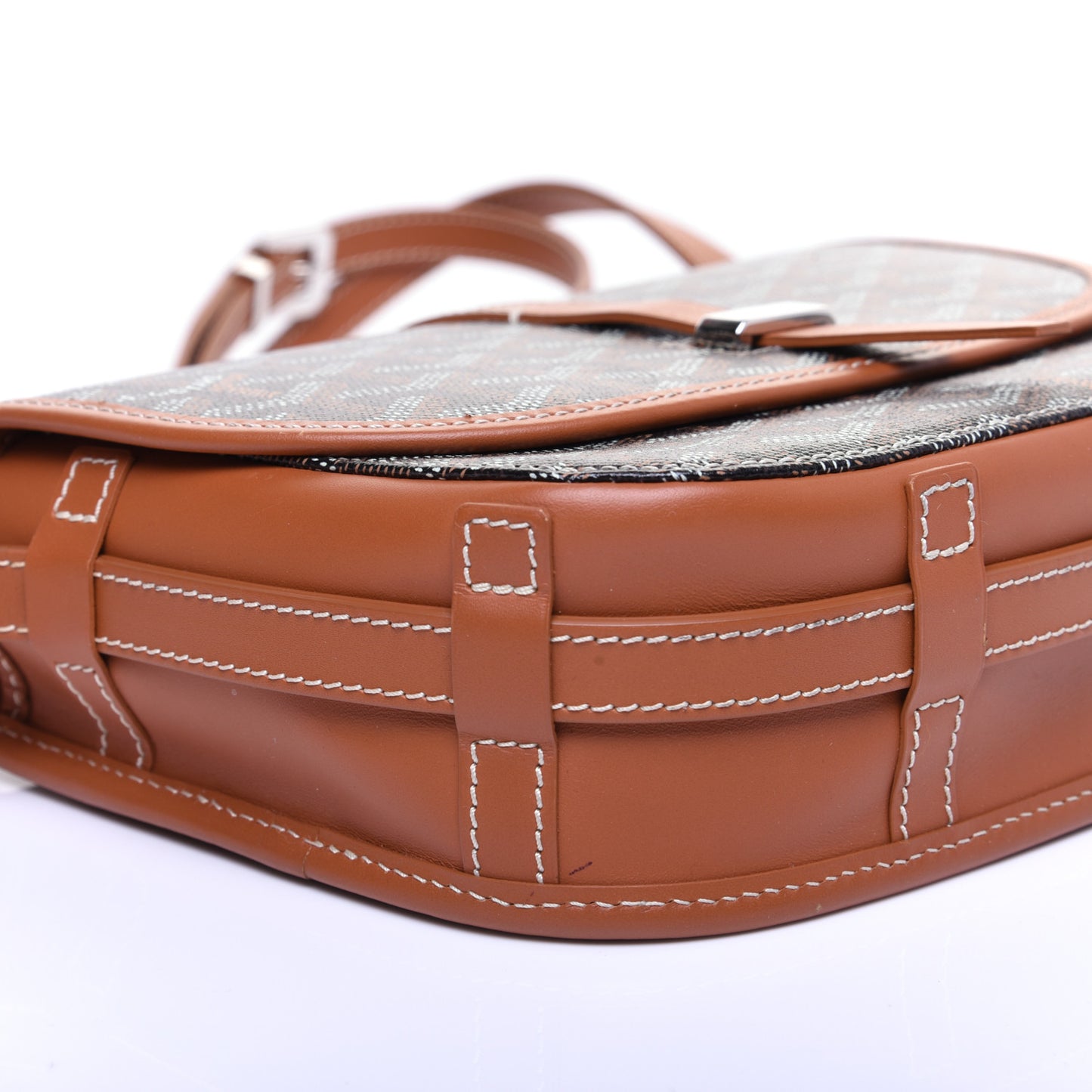 Goyardine Belvedere II PM Messenger Bag Black Gold