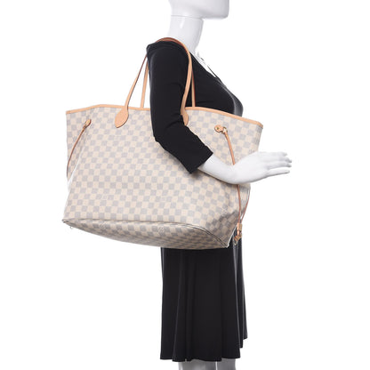 Louis Vuitton Damier Azur Neo Neverfull GM Rose Ballerine 2 of 9