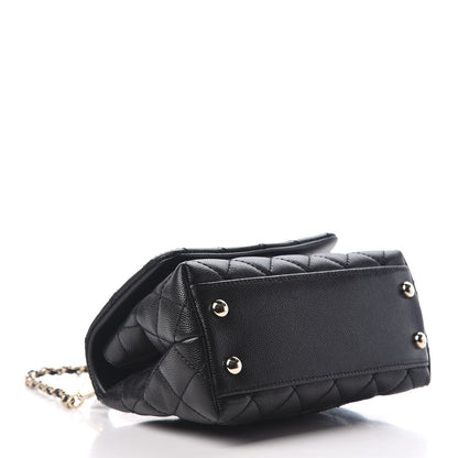 Chanel Caviar Quilted Extra Mini Coco Handle Flap Black 4 of 8