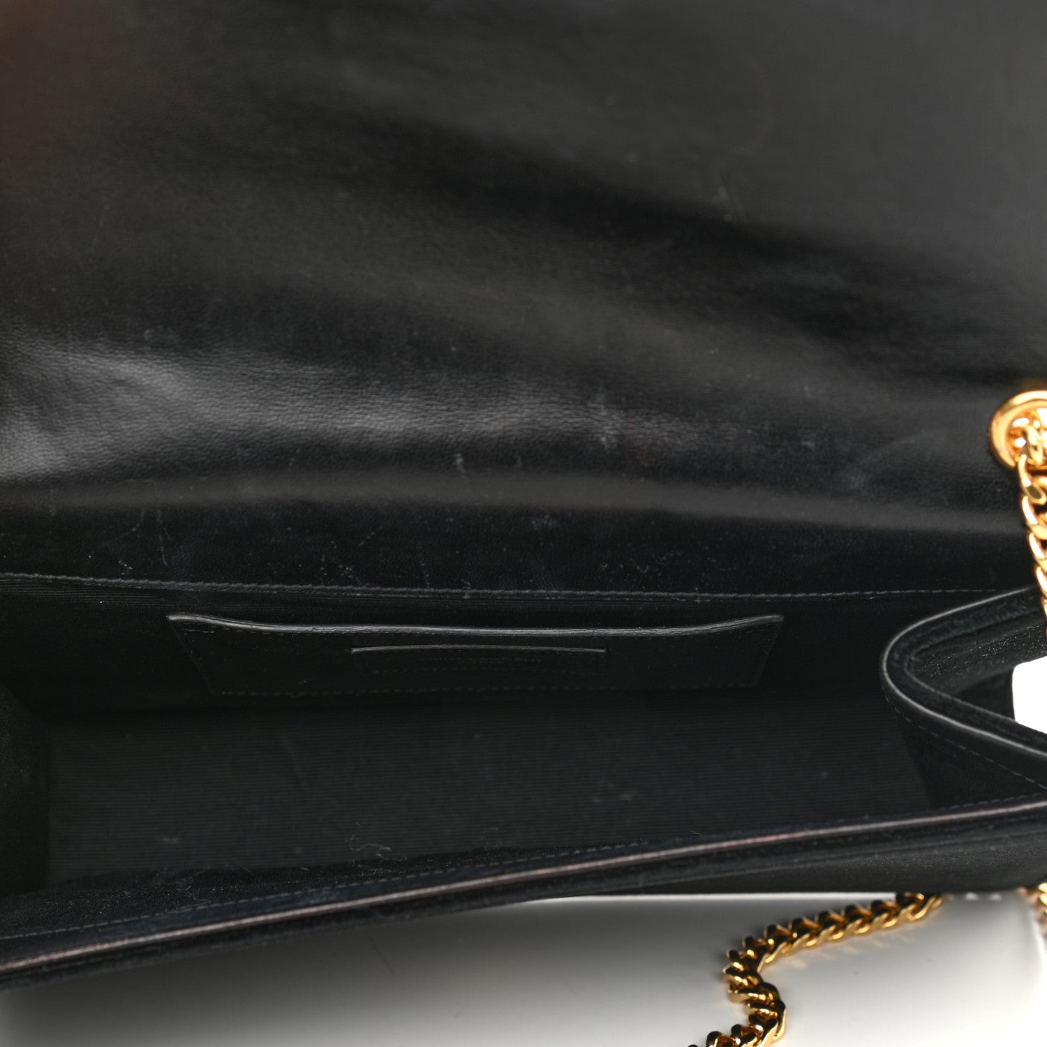 Saint Laurent Velvet Medium Monogram Kate Tassel Shoulder Bag Black 5 of 15
