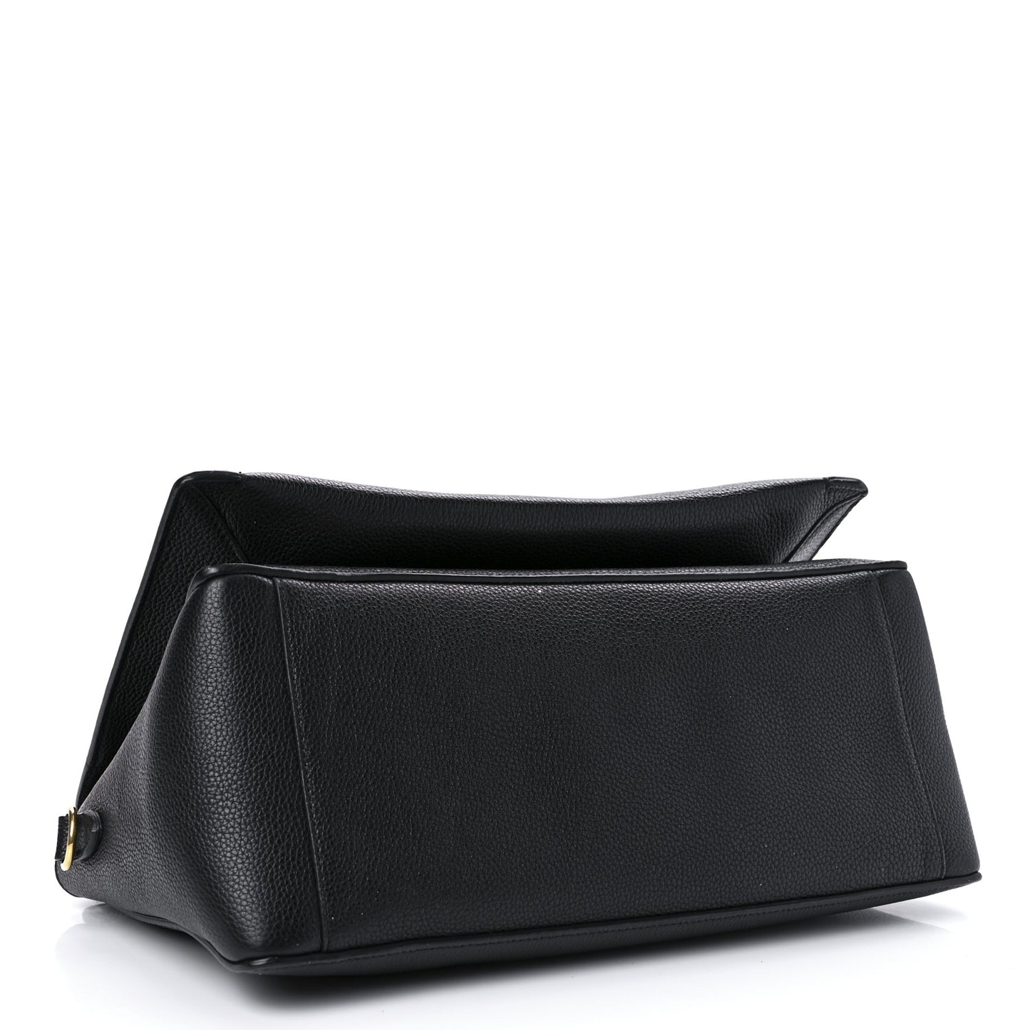 Small Classic Grain Stud Tote Black