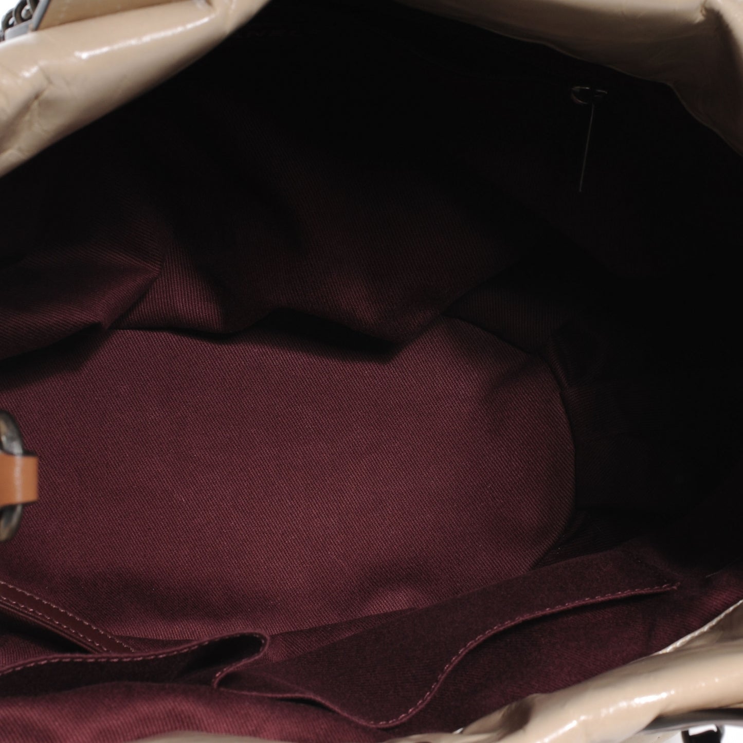 Leather Large In The Mix Tote Beige