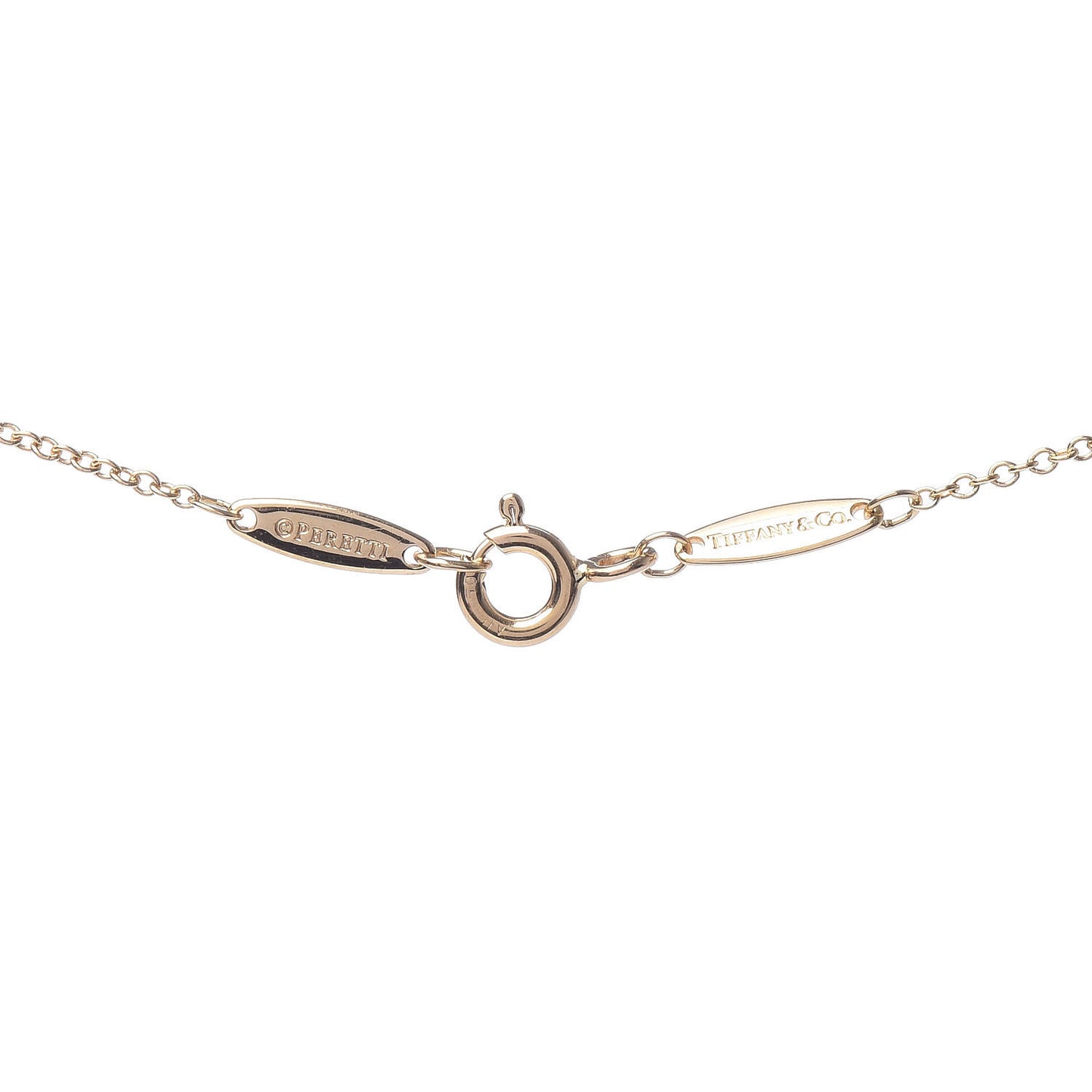 18K Yellow Gold Diamond .05ct Elsa Peretti Diamonds by the Yard Pendant Necklace