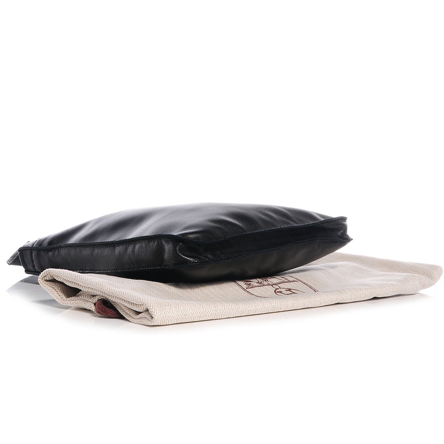 Lambskin Clou De Selle Pouch Black