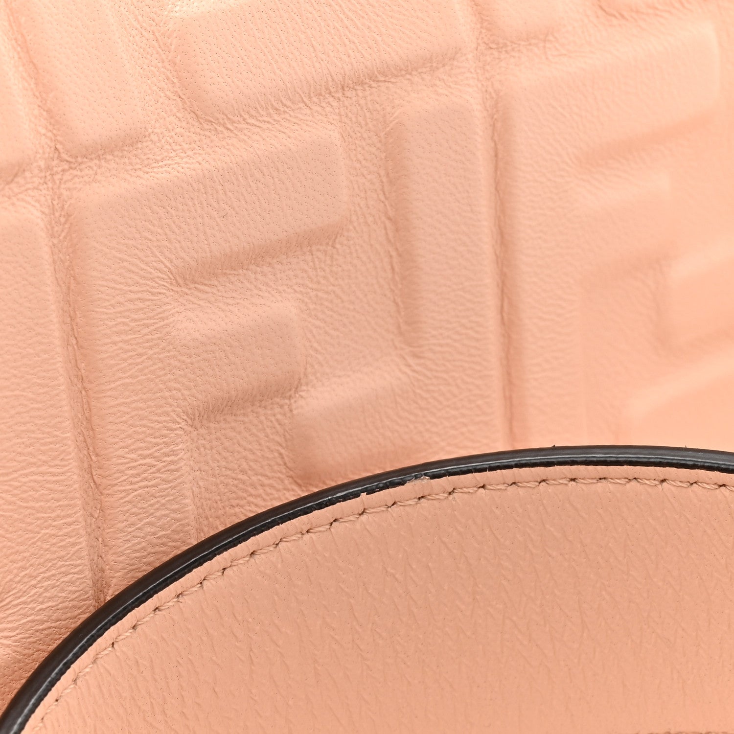 Fendi Nappa FF 1974 Embossed Baguette Baby Pink 11 of 12