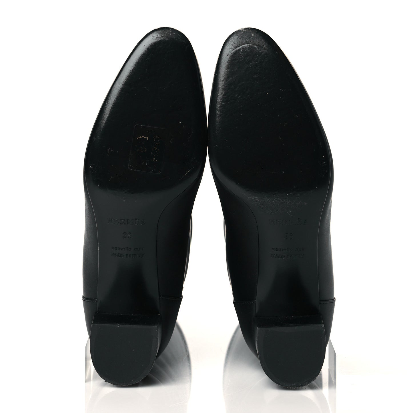 Heritage Calfskin Story Boots 36 Black