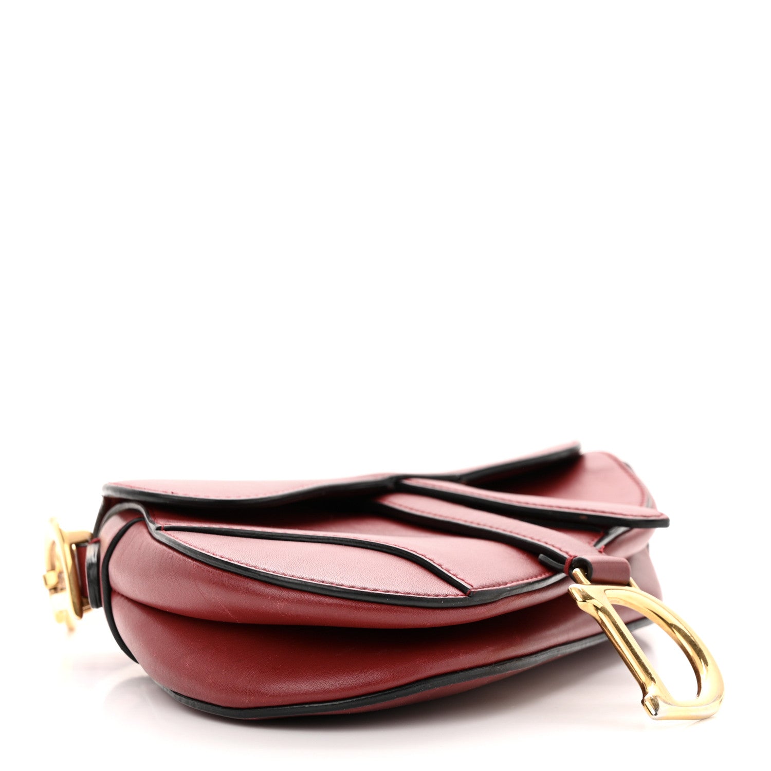 Christian Dior Calfskin Mini Saddle Bag Scarlet 4 of 15
