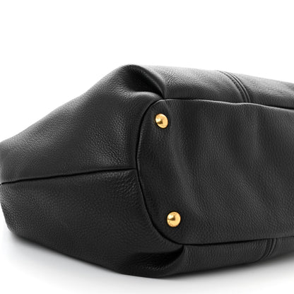 Prada Vitello Daino Tote Daino Tote Black 9 of 10