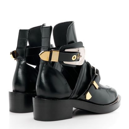 Balenciaga Brushed Calfskin Ceinture Ankle Boots 37.5 Black 4 of 9