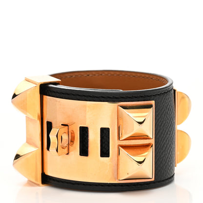 Hermes Epsom Collier de Chien CDC Bracelet XS Black 3 of 5