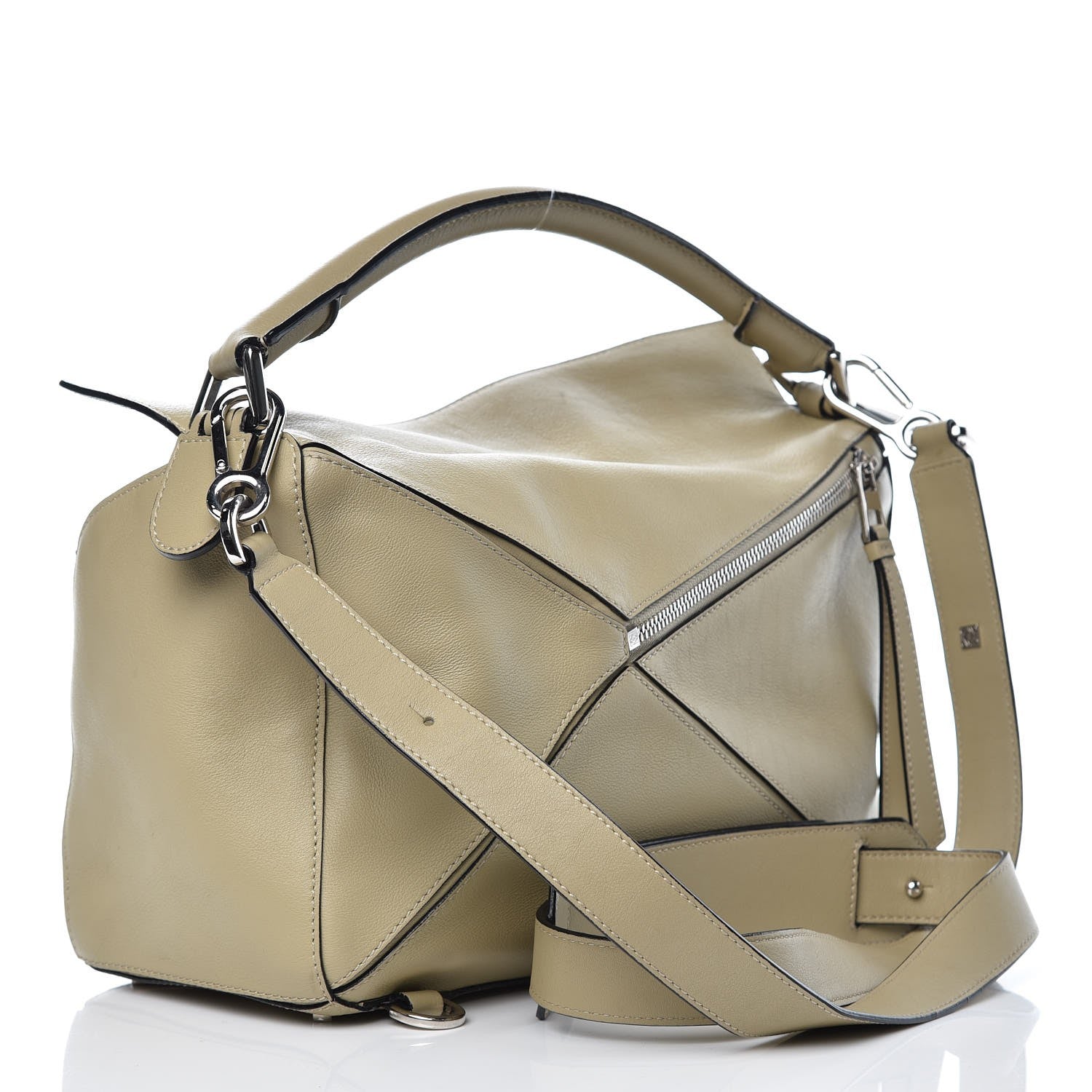 Loewe Calfskin Puzzle Bag Beige 3 of 15